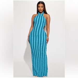 Sweet Treat Maxi Dress- Turquoise